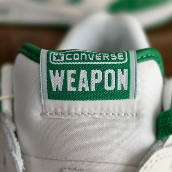 Converse Weapon Low Green White A11957C Larry Bird Boston Celtic DS Women's 9.5 - Picture 11 of 16